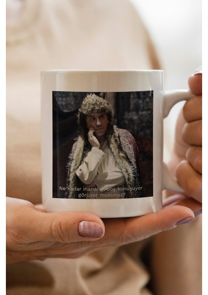 Ne Kadar Inanarak Boş Konuşuyor Görüyor Musunuz? -Prens Dizisi- Baskılı Yılbaşı Hediyesi Kupa Bardak