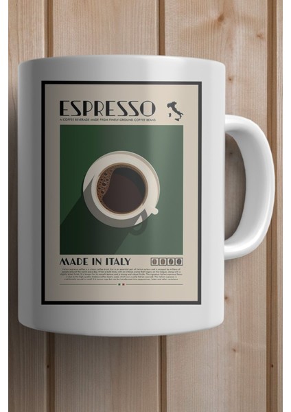 Espresso Yazılı Kahve Baskılı Yılbaşı Hediyesi Kupa Bardak fiyatları