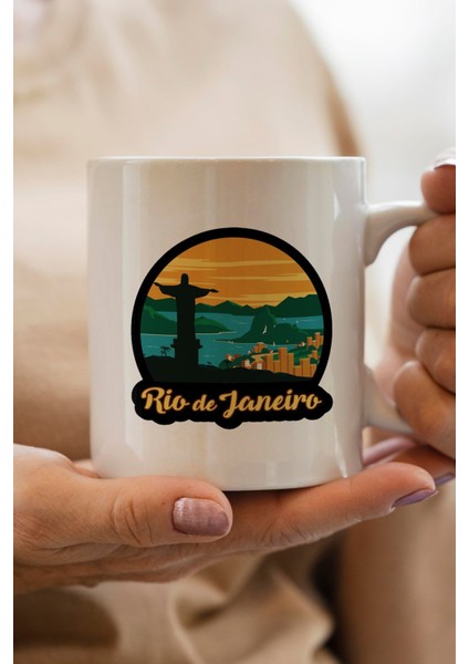 Rio De Janeiro- Brasil Baskılı Yılbaşı Hediyesi Kupa Bardak