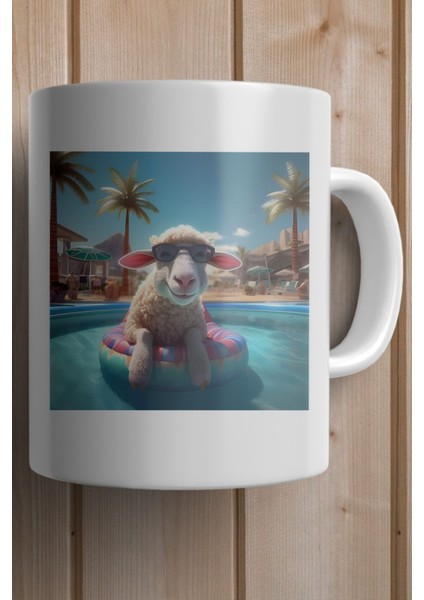 Kuzu Baskılı Premium Yılbaşı Hediyesi Kupa Bardak fiyatları