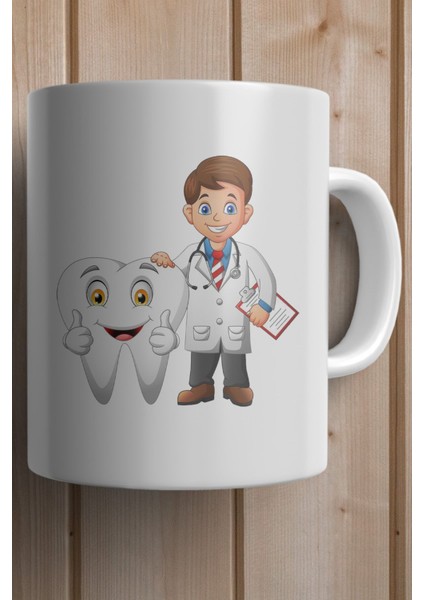 Dişçi Baskılı Premium Yılbaşı Hediyesi Kupa Bardak fiyatları