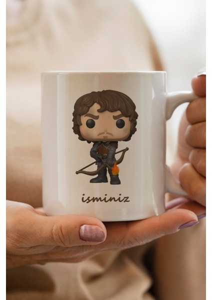 Taht Oyunları Theon Greyjoy Baskılı Kişiye Özel Isimli Yılbaşı Hediyesi Kupa Bardak