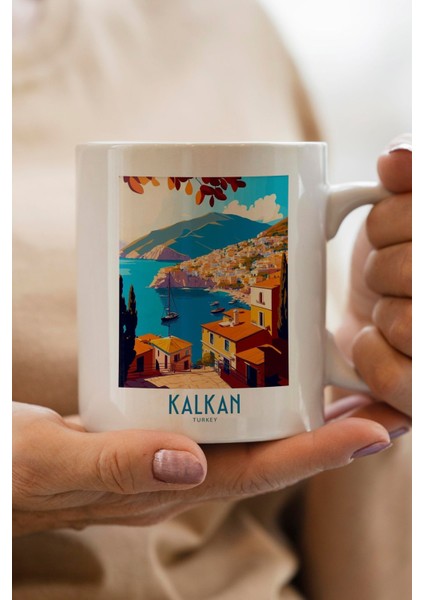 Antalya Baskılı Premium Yılbaşı Hediyesi Kupa Bardak