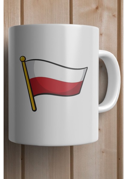 Polonya- Poland Bayrağı Baskılı Premium Yılbaşı Hediyesi Kupa Bardak fiyatları