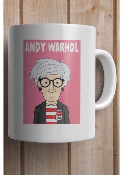 Andy Warhol Portresi Baskılı Premium Yılbaşı Hediyesi Kupa Bardak fiyatları