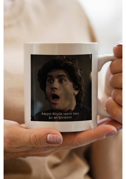 Aayy! Büyük Resmi Ben Şu An Gördüm! -Prens Dizisi- Baskılı Yılbaşı Hediyesi Kupa Bardak