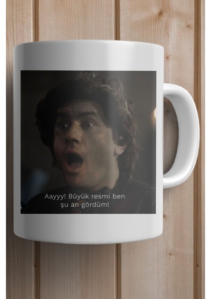 Aayy! Büyük Resmi Ben Şu An Gördüm! -Prens Dizisi- Baskılı Yılbaşı Hediyesi Kupa Bardak fiyatları
