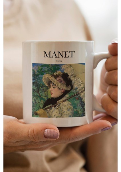 Édouard Manet Spring- Bahar Tablosu Baskılı Yılbaşı Hediyesi Kupa Bardak