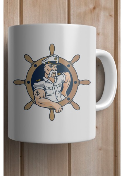 Gemi Dümeni Baskılı Yılbaşı Hediyesi Kupa Bardak fiyatları