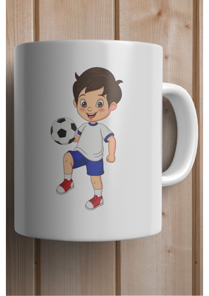 Futbol Oynayan Çocuk Baskılı Yılbaşı Hediyesi Kupa Bardak fiyatları