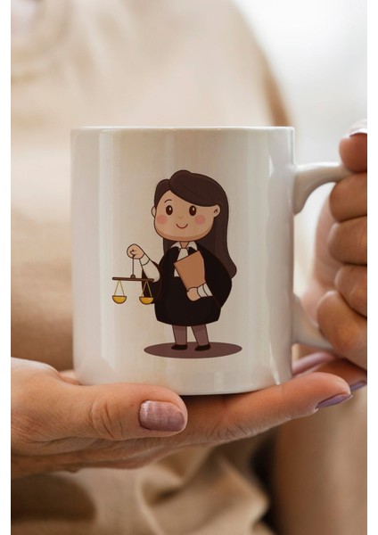 Avukat Baskılı Premium Yılbaşı Hediyesi Kupa Bardak