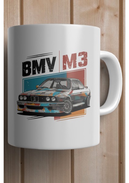 Bmw M3 Klasik Araba Baskılı Premium Yılbaşı Hediyesi Kupa Bardak fiyatları