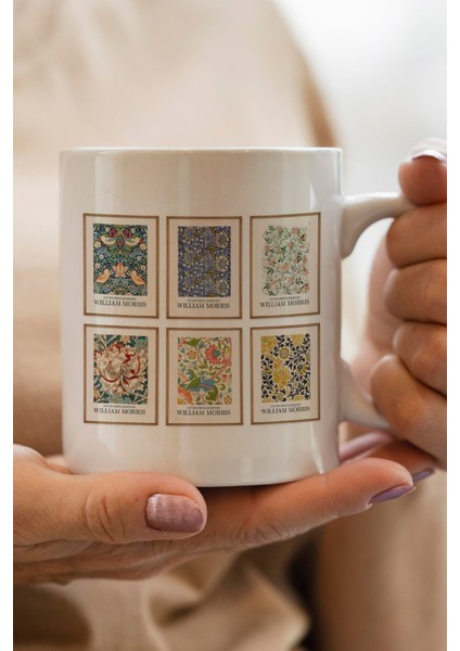 Willam Morris Sanat Serisi Baskılı Yılbaşı Hediyesi Kupa Bardak
