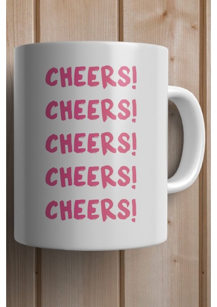 Cheers Yazılı Yılbaşı Hediyesi Kupa Bardak fiyatları