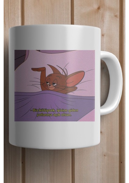 Biz Kötüysek, Iyisine Giden Yollarınız Açık Olsun Baskılı Premium Yılbaşı Hediyesi Kupa Bardak fiyatları