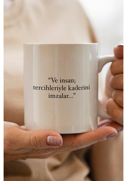 Nazım Hikmet'in Sözü Baskılı Yılbaşı Hediyesi Kupa Bardak