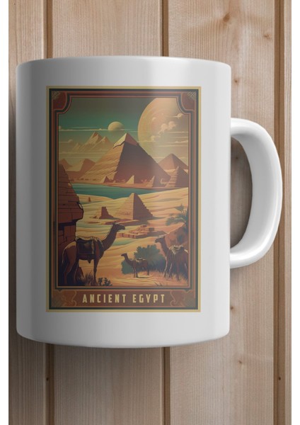 Antik Mısır Baskılı Yılbaşı Hediyesi Kupa Bardak fiyatları