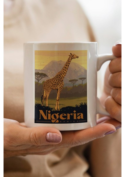 Nijerya Baskılı Yılbaşı Hediyesi Kupa Bardak