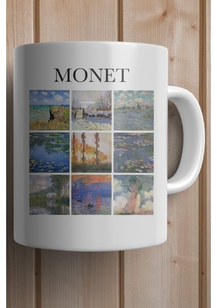 Monet Toplu Eserleri Baskılı Yılbaşı Hediyesi Kupa Bardak fiyatları