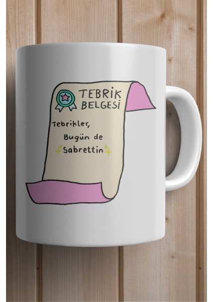 Tebrikler, Bugün De Sabrettin Baskılı Premium Yılbaşı Hediyesi Kupa Bardak fiyatları