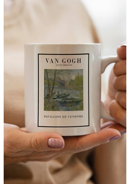 Van Gogh Baskılı Yılbaşı Hediyesi Kupa Bardak