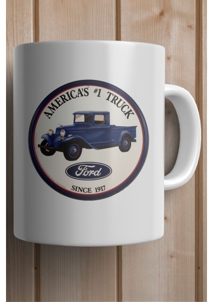 Ford Truck Klasik Araba Baskılı Premium Yılbaşı Hediyesi Kupa Bardak fiyatları