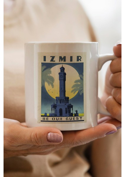 Izmir Baskılı Yılbaşı Hediyesi Kupa Bardak