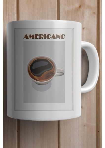 Americano Yazılı Kahve Baskılı Yılbaşı Hediyesi Kupa Bardak fiyatları