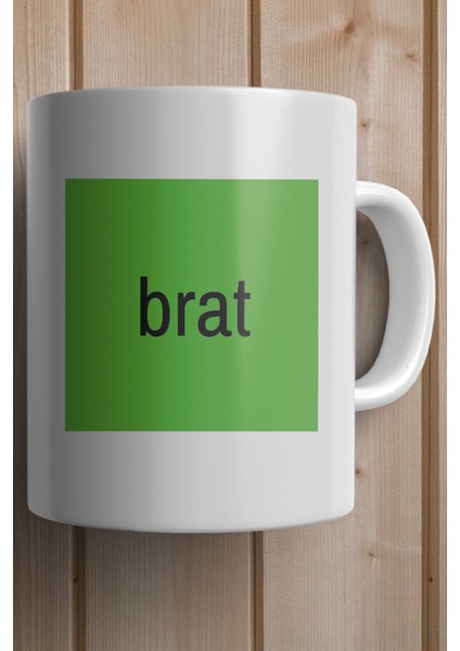 Charli Xcx Brat Yazılı Baskılı Yılbaşı Hediyesi Kupa Bardak fiyatları