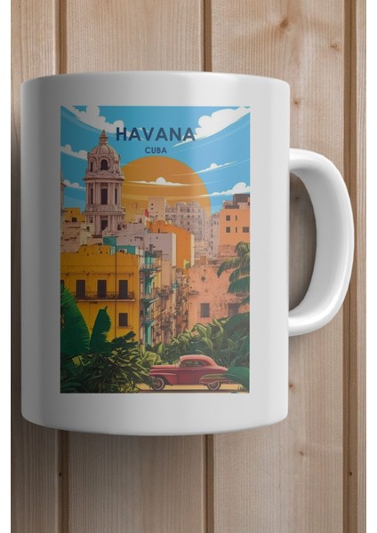 Havana-Küba Baskılı Yılbaşı Hediyesi Kupa Bardak fiyatları