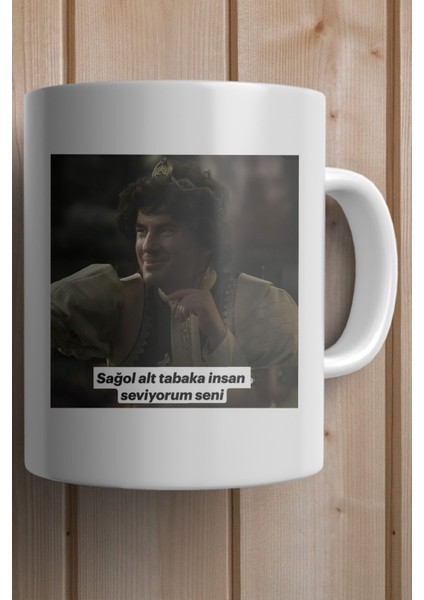 Sağol Alt Tabaka Insan Seviyorum Seni -Prens Dizisi- Baskılı Yılbaşı Hediyesi Kupa Bardak fiyatları