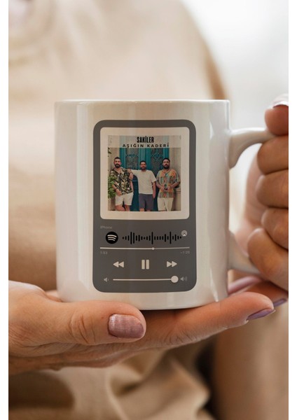Sakiler-Aşığın Kaderi Spotify Şarkı Kodlu Yılbaşı Hediyesi Kupa Bardak
