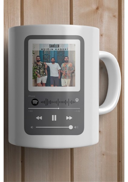 Sakiler-Aşığın Kaderi Spotify Şarkı Kodlu Yılbaşı Hediyesi Kupa Bardak fiyatları