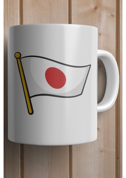 Japonya Bayrağı Baskılı Premium Yılbaşı Hediyesi Kupa Bardak fiyatları