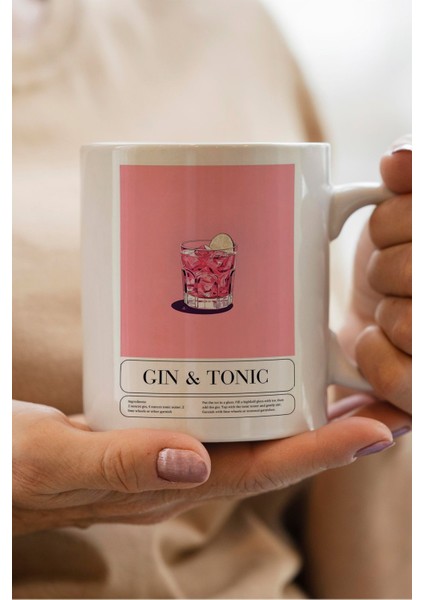 Cin-Tonik Baskılı Yılbaşı Hediyesi Kupa Bardak