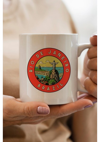 Rio De Janeiro- Brezilya Baskılı Yılbaşı Hediyesi Kupa Bardak