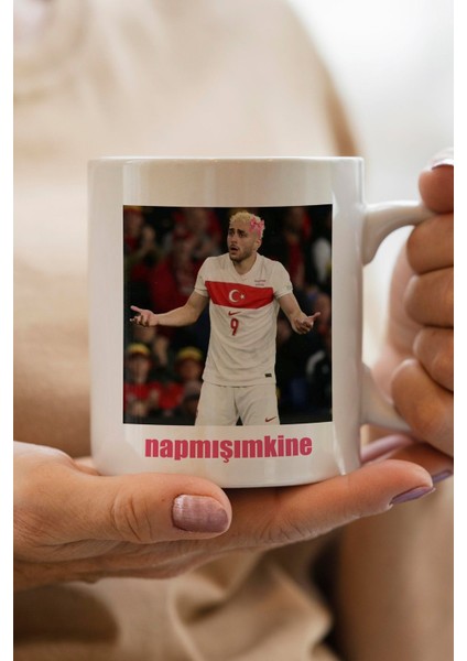 Barış Alper Yılmaz Napmışımkine Baskılı Premium Yılbaşı Hediyesi Kupa Bardak