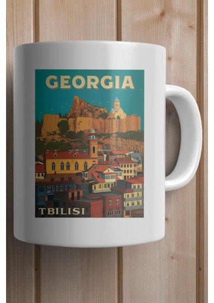 Gürcistan- Tiflis Baskılı Yılbaşı Hediyesi Kupa Bardak fiyatları