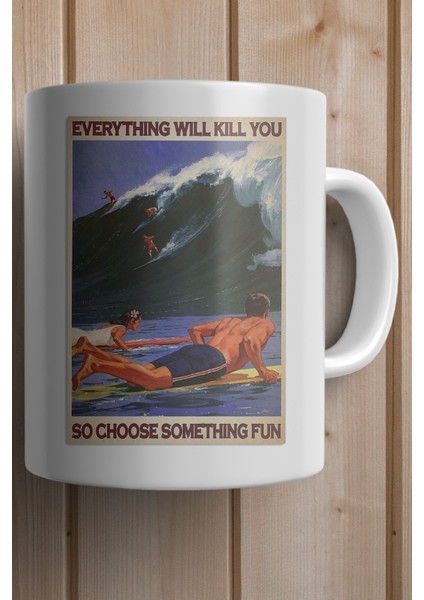 Choose Something Fun Yazılı Yılbaşı Hediyesi Kupa Bardak fiyatları