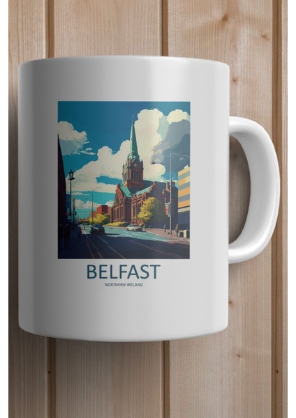 Belfast-Irlanda Baskılı Yılbaşı Hediyesi Kupa Bardak fiyatları