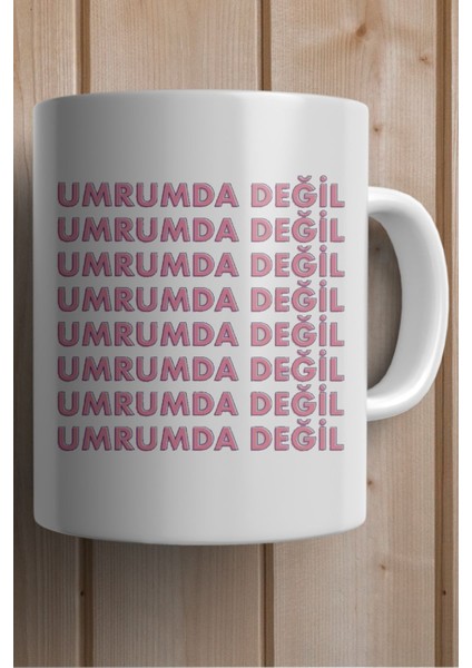 Umrumda Değil Baskılı Yılbaşı Hediyesi Kupa Bardak fiyatları