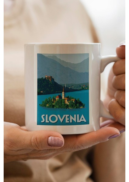 Slovenya Baskılı Yılbaşı Hediyesi Kupa Bardak