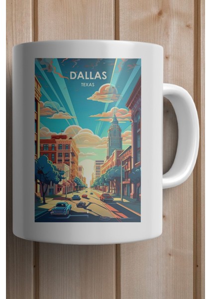 Dallas-Texas Baskılı Yılbaşı Hediyesi Kupa Bardak fiyatları