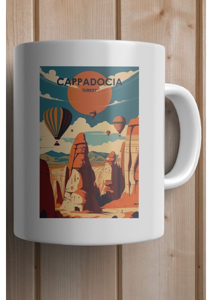 Nevşehir- Kapadokya Baskılı Yılbaşı Hediyesi Kupa Bardak fiyatları