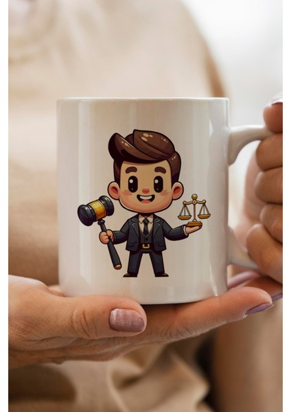 Avukat Baskılı Premium Yılbaşı Hediyesi Kupa Bardak