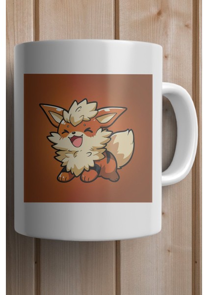 Arcanine Pokemon Baskılı Premium Yılbaşı Hediyesi Kupa Bardak