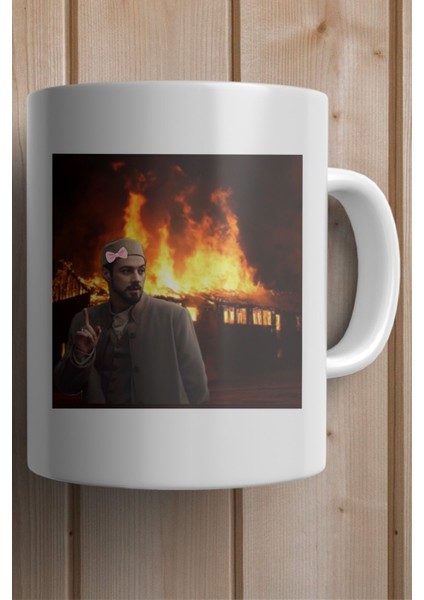 Kızıl Goncalar Cüneyd Efendi Baskılı Premium Yılbaşı Hediyesi Kupa Bardak fiyatları