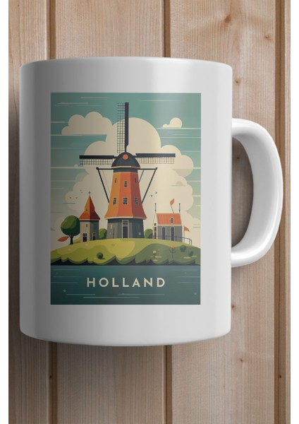 Holland- Hollanda Baskılı Premium Yılbaşı Hediyesi Kupa Bardak fiyatları
