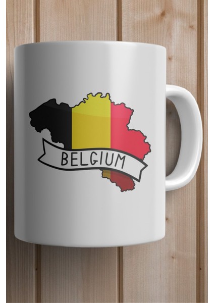 Belçika-Belgium Bayrağı Harita Baskılı Yılbaşı Hediyesi Kupa Bardak fiyatları