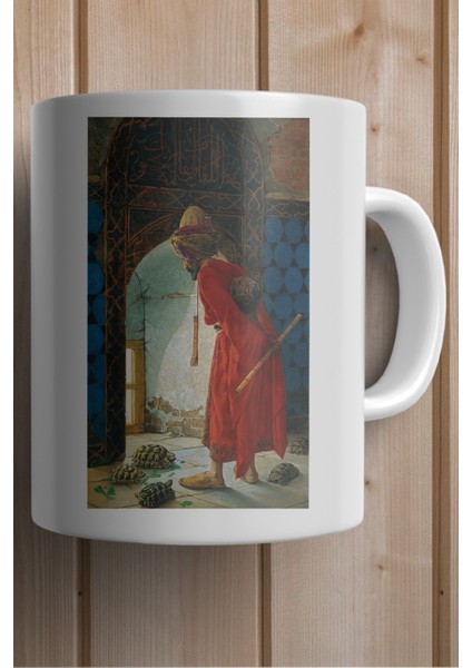 Kaplumbağa Terbiyecisi Baskılı Yılbaşı Hediyesi Kupa Bardak fiyatları